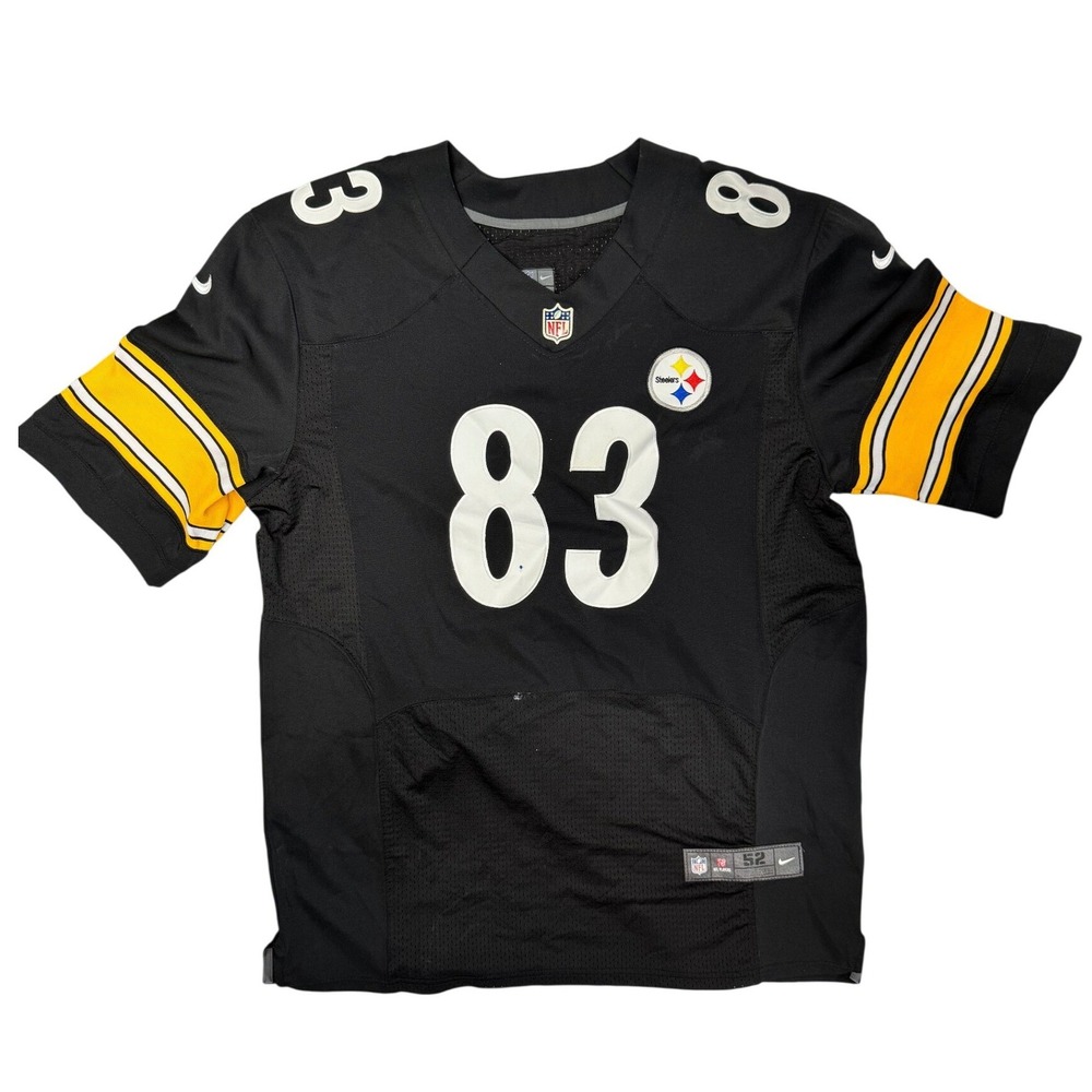 Nike Pittsburgh Steelers Heath Miller 83 On Field Jersey Mens 52 Black